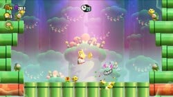 The Wonder Effect in the Angry Spikes and Sinkin' Pipes level in Super Mario Bros. Wonder