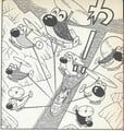 Helicopter Yoshis try to raise up the Q-Peach Page 86