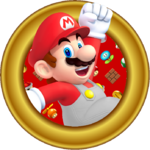 A custom Mario profile picture based on his artwork from Star Rush.
