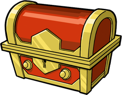 A treasure chest in Wario Land: Shake It!