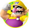 The icon artwork for Wario from Mario Tennis Open