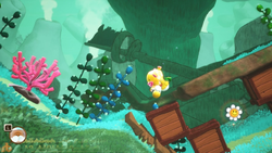 Screenshot of Bafloonder Habitat from Yoshi and the Mysterious Book