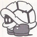 A Bony Beetle from the Perfect Edition of the Great Mario Character Encyclopedia. I'm uploading lots of artwork from here, and when I'm finished, I'll probably look like this IRL.