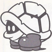 A Bony Beetle from Super Mario World.