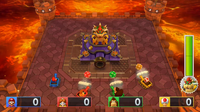 Boss minigame from Mario Party 10; Bowser's Tank Terror 1st phase.