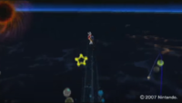 Pre-release screenshot of Super Mario Galaxy at GDC 2007
