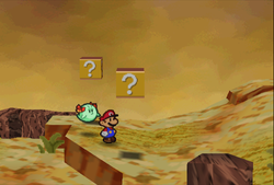 Third and fourth ? Blocks at Gusty Gulch of Paper Mario.