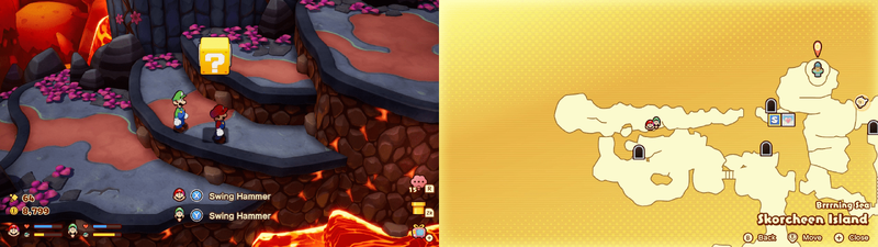 18th block in Skorcheen Island from Mario & Luigi: Brothership