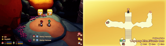 Blocks 2-3 in Wayaway Island from Mario & Luigi: Brothership