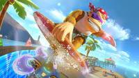 Funky Kong in Mario Kart 8 Deluxe