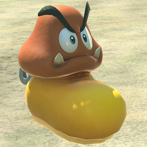 A Shoe Goomba seen in Mario Kart World