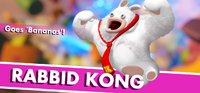 Rabbid Kong splash screen from Mario + Rabbids Kingdom Battle