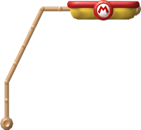 Model of a Remote-Controlled Lift from New Super Mario Bros. Wii.