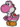 A Pink Yoshi in Paper Mario: Color Splash.