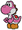 A Pink Yoshi in Paper Mario: Color Splash.