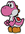 A Pink Yoshi in Paper Mario: Color Splash.