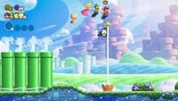 A Goal Pole in Super Mario Bros. Wonder