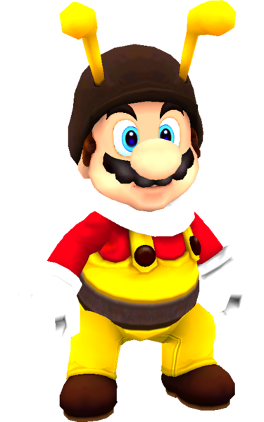 File:SMG Asset Model Bee Mario.png
