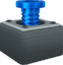 Render of a blue screw in Super Mario Galaxy.