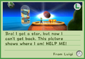 A letter from Luigi to go to Good Egg Galaxy.