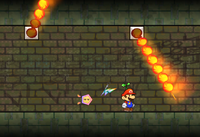 A Fire Bar from Super Paper Mario.