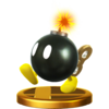 Bob-omb's trophy render from Super Smash Bros. for Wii U