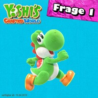 The thumbnail for question 1 of Yoshi's Crafted World: Das Quiz.