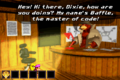 Baffle's Code Room in the Game Boy Advance version.