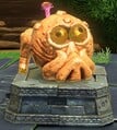 The Squeeloid statue from the DK Island & Emerald Rush DLC