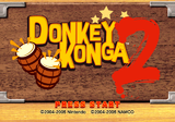 Title screen for Donkey Konga 2