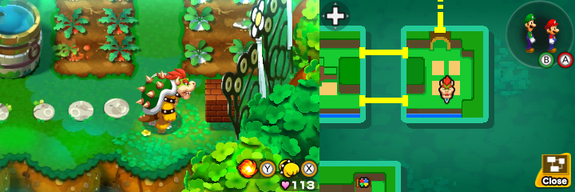 Ninth block in Dimble Wood of Mario & Luigi: Bowser's Inside Story + Bowser Jr.'s Journey.