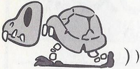 A Dry Bones from Super Mario Bros. 3.