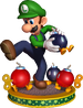 Artwork of Luigi from Mario Party 5.
