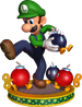 Artwork of Luigi from Mario Party 5.