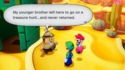The Letter from a Drifting Island side quest in Mario & Luigi: Brothership.