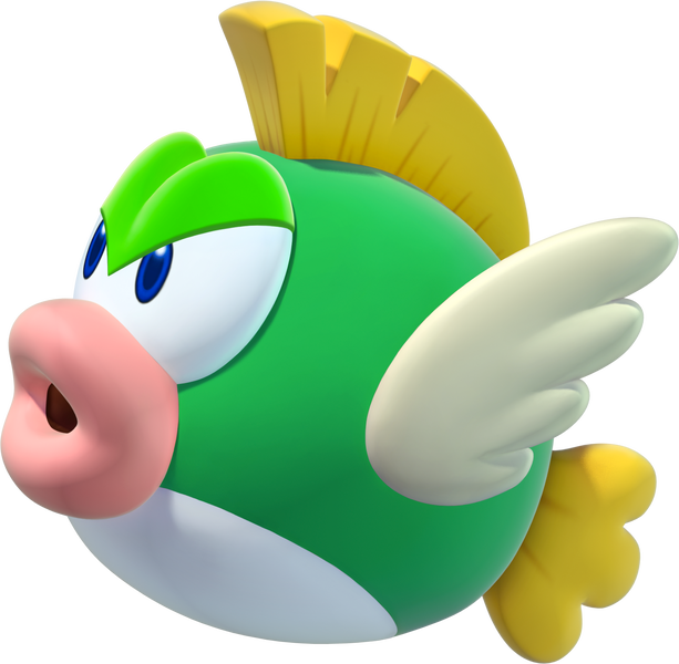 File:NSMBU Deep Cheep Artwork.png