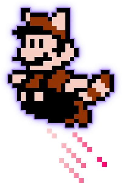 File:NWCNESE SMB3 Raccoon Mario flying.png