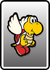 A Koopa Paratroopa card from Paper Mario: Color Splash