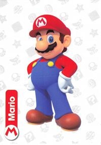 Mario character card from the Super Mario Trading Card Collection
