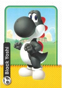 Black Yoshi card from the Super Mario Trading Card Collection
