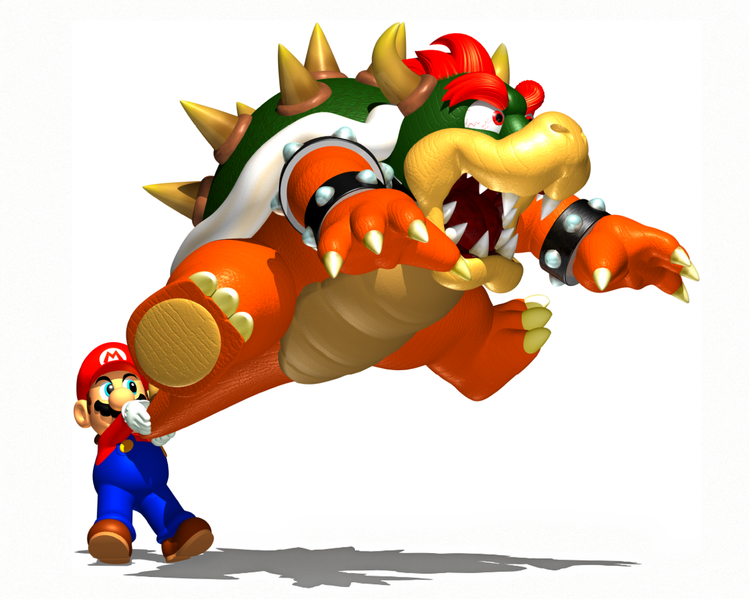 File:SM64 Mario Swings Bowser.png