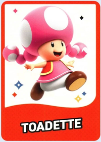 One of the Super Mario Bros. Wonder Trading Cards.