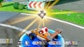 Toad uses Turbo Dice on Roll 'em Raceway.