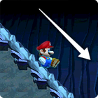 Mario performing a Slope Slide.