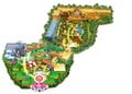 The map of Super Nintendo World on Universal Studios Japan's Studio Guide