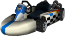 The model for Funky Kong's Standard Kart L from Mario Kart Wii