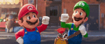 Mario and Luigi sharing a fist bump