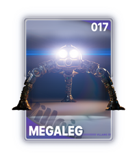 The Megaleg card from The Super Mario Galaxy Movie Collectible Cards
