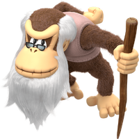 Artwork of Cranky Kong, from Donkey Kong Country: Tropical Freeze