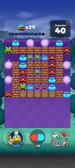 Stage 147 from Dr. Mario World since version 2.0.0